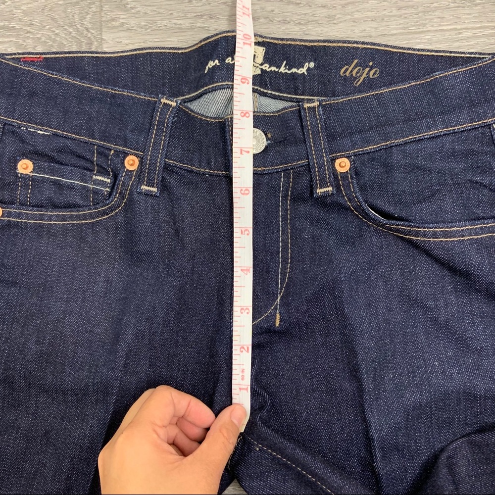 SOLD 7FAM Dojo Mercer Dark Wash Flare Jeans 26x34 - Picture 6 of 8